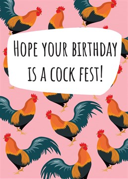 What better way to wish someone a happy birthday than with a cock fest!