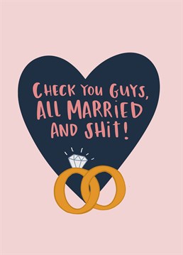 Aww, they said I do! Send this congrats Wedding card to your couple goals everyday. Designed by Lucy Maggie.