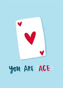 Play your hand and reveal your heart with this cute Lucy Maggie card perfect for a cards fan.