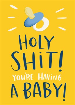 Having a baby is a massive deal! Warn them of all the sleepless nights and dirty nappies with this brilliant Lucy Maggie card.
