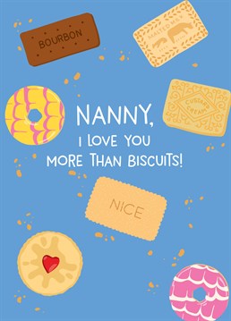 She's an absolute Jammy Dodger and she must be if you love her more than biscuits! Say Happy Mother's Day with this personalised Scribbler design. Don't forget you can personalise this card with Mum, Mummy, Mama Bear or whatever the heck you call her!