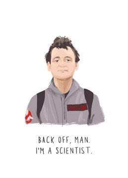 Who you gonna call? Billy Murray, that's who. Make an 80s kid's dreams come true with this Ghostbusters inspired Birthday card, by Middle Mouse.