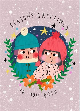 Send the warmest wishes to your favourite couple at Christmas with this cute Nichola Cowdery card.