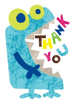 Thank You Monster card by Belinda Reynell Designs. Say thank you for a monstrous favour with this monstrously friendly card!