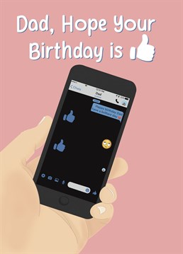 For the Dad of many words, show your appreciation on his birthday with this funny birthday card!