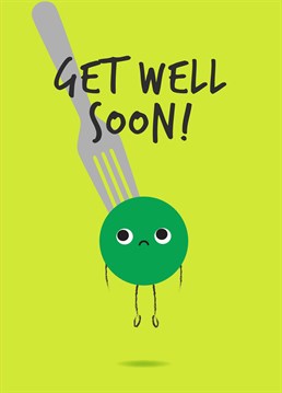 Spread some hap-pea-ness and cheer up a poorly pea with this Pango Productions get well soon design.