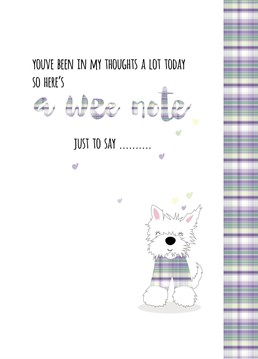 A super cute card to send any time, when you need to let someone know you're thinking of them. Designed by Pink Pig