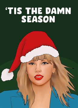 Send Christmas wishes to a fellow Swiftie with this cute, music inspired card by Pink and Pip.