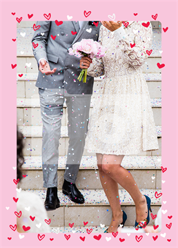Wish the happy couple the best of luck with this lovely photo upload Engagement card by Scribbler. Also ideal for their anniversary or Valentine's Day.
