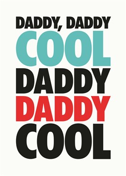 The perfect Father's Day card to take an old school dad back to his disco days! Designed by Papagrazi.