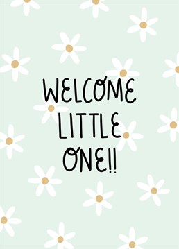 Send the happy parents this cute little card to welcome their new baby into the world.
