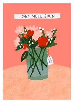 Wish someone a speedy recovery with this pretty card.