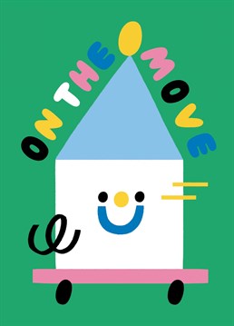 Know someone who's moving up in the world? Celebrate their new home milestone with this cute design by Rumble Cards.