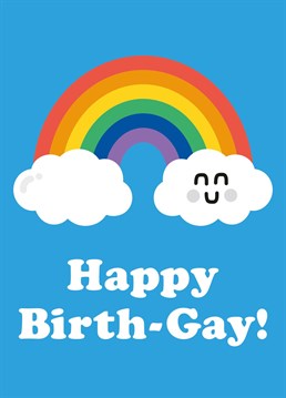 Make your friend's birthday extra gay with this hilarious Birthday card. Celebrate with a smile and plenty of laughs. By Studio Boketto