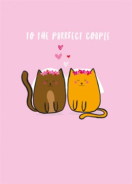 Wish them a meow-gical day with this adorable Scribbler Wedding card.
