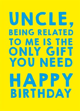 After all, it's the thought that counts! Send your uncle this hilarious Scribbler card for his birthday.