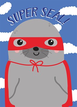 Have you seen a more adorable card? Probably not! Send this cute seal to someone special on their birthday!