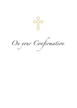Send this elegant card to a special person on their confirmation.