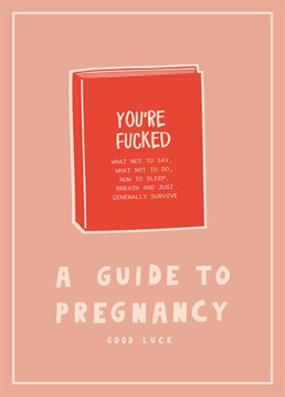 Enjoy the next 9 months of having absolutely no fun whatsoever. We're sure the baby will be totally worth it and you'll have a blast once it's born! Pregnancy design by Scribbler.