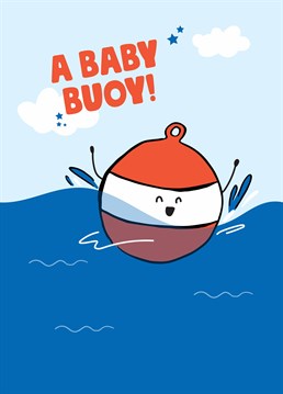 Offer your congratulations on the arrival of a little bundle of joy! Send this punny Scribbler design to celebrate an a-ball-able new baby boy.