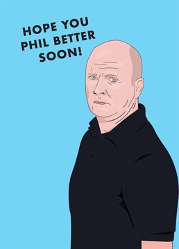 Even if they just got a *little* too Phil Mitchelled last night and possibly deserve it, we're sorry they feel like sh*t. Get well design by Scribbler.