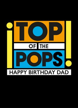 Top of the Pops is soo retro - just like your dad! If he's a massive music lover, make him smile on his birthday with this fun Scribbler card.