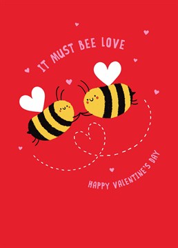 Hearts or wings? How about both! Your bee-loved will be buzzing to receive this colourful, punny Scribbler card on Valentine's Day.