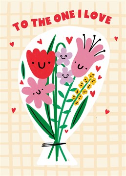 Send a bunch of love to your other half with this cute, colourful Valentine's card that's sure to make them smile. Designed by Scribbler.