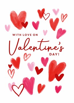 Send a whole lotta love to your favourite person with this sweet and stylish Valentine's card. Designed by Scribbler.