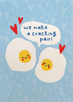 Send this punny Valentine's card to someone who's an egg-cellent addition to your life! Designed by Scribbler.