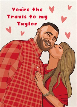 Talk about power couple! If you're a huge Swiftie, this is the perfect Valentine's or anniversary card for your other half. Designed by Scribbler.
