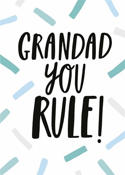 Tell your awesome Grandad how great he is with this cute Birthday card by Sadler Jones.