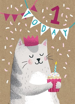 Celebrate a first birthday with this adorable card by Stormy Knight!