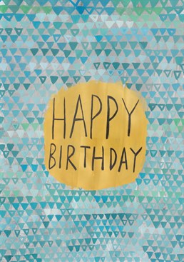 Wish someone a very happy birthday with this lovely Sarah Lovell Art card.