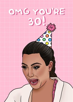 Send your loved one 30th birthday wishes with this funny pop culture meme card!