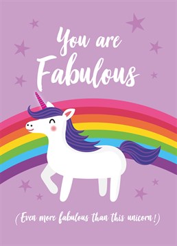 congratulate someone on being fabulous with this congratulations card designed by Charli Tait.