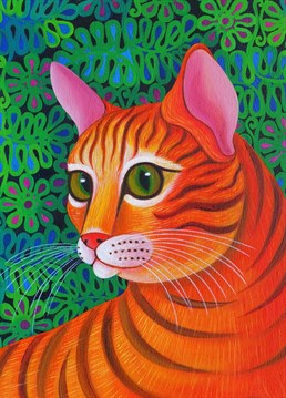 This optical illusion by Tattersfield Designs will make you question whether this is a cat of a tiger.