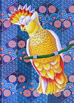 Know someone who's as sassy and unique as this cockatoo? Show them they're the life of the party with this card by Tattersfield Designs.