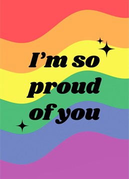 Show them you're proud with our coming out card! Original design by The Queer Store.