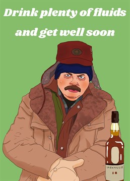 This ones for Parks and Rec fans! Wish them to get well soon with our hilarious Ron Swanson inspired card. Original illustration by the queer store.