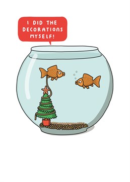 If you've ever wondered what goldfish poo looks like, look no further! Bowl them over at Christmas with this hilariously gross card by Tillovision.