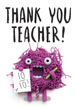 Thank your Teacher for helping you learn everything you know with this adorable card by Tillovision!