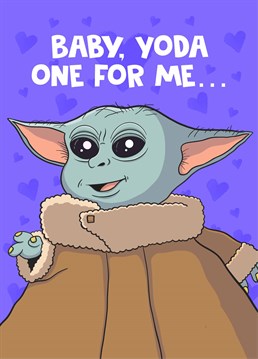 If your other half loves The Mandalorian they'll surely appreciate this punny Valentine's card by Scribbler.