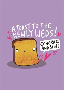 Send your congratulations to the newlyweds with this fantastic Wedding card from our friends at Whale And Bird!